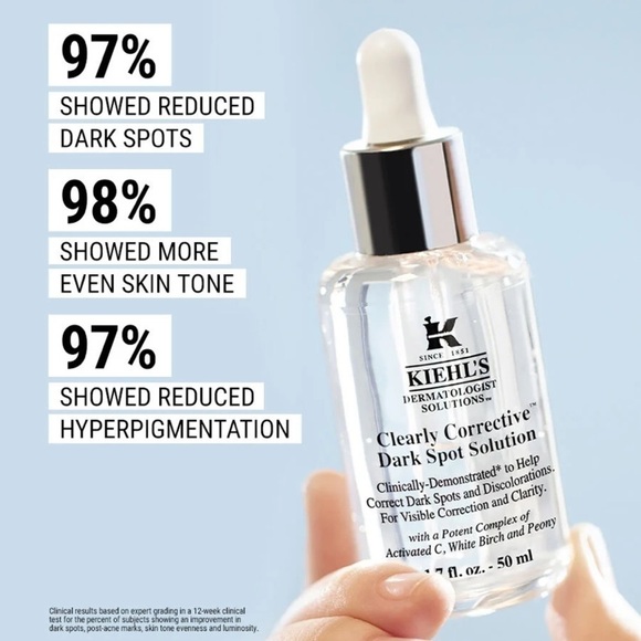 Brand New Kiehl's Clearly Corrective Dark Spot Solution Brightening Face Serum - Picture 11 of 16